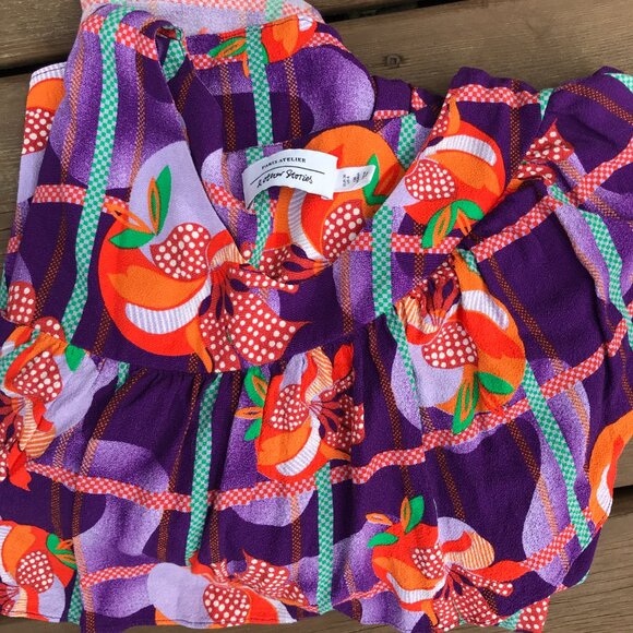 & Other Stories purple ruffle dress, size 6 - Picture 9 of 11